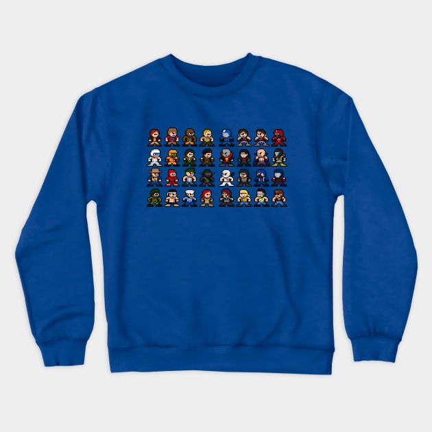 8-Bit GI Joe Cartoon Sprites Crewneck Sweatshirt by 8-BitHero